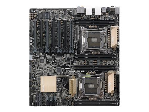 ASUS Z10PE-D8 WS - Carte-mère - SSI EEB - Socket LGA2011-v3 - 2 CPU pris en charge - C612 Chipset - USB 3.0 - 2 x Gigabit LAN - carte graphique embarquée - audio HD (8 canaux) État correct - ASUS reconditionné disponible sur Fnac