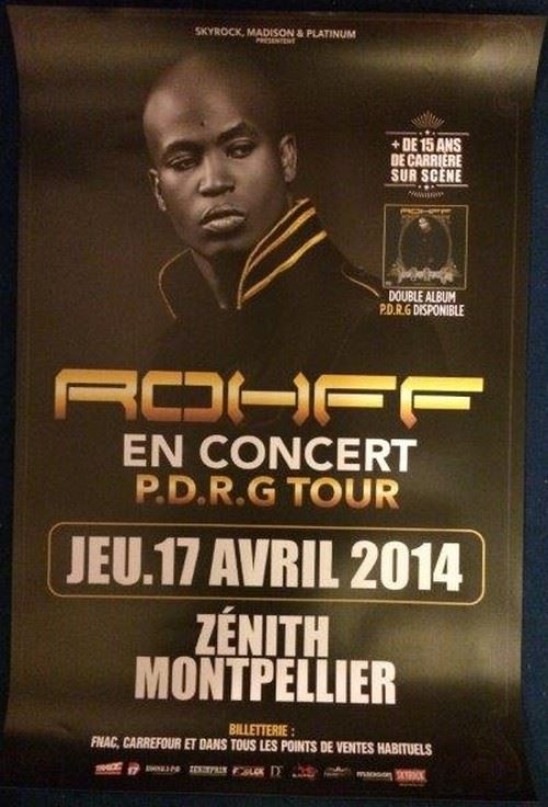 Rohff - 70x100 cm - AFFICHE / POSTER État correct - N/A reconditionné disponible sur Fnac