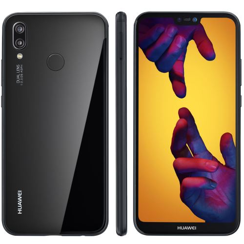Huawei P20 lite - 4G smartphone - double SIM - RAM 4 Go / Mémoire interne 64 Go - microSD slot - Écran LCD - 5.84"" - 2280 x 1080 pixels - 2x caméras arrière 16 MP, 2 MP - front camera 16 MP - noir minuit État correct - Huawei reconditionné disponible sur Fnac