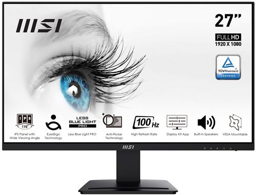 Acheter Ecran PC MSI Pro MP273A 27"" Full HD Noir État correct - 64,99 € Ecran PC MSI Pro MP273A 27"" Full HD Noir État correct - MSI reconditionné disponible sur Fnac