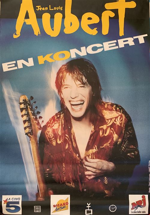 Jean-Louis AUBERT - En KOncert 1987 - 80x120cm - Affiche État correct - N/A reconditionné disponible sur Fnac