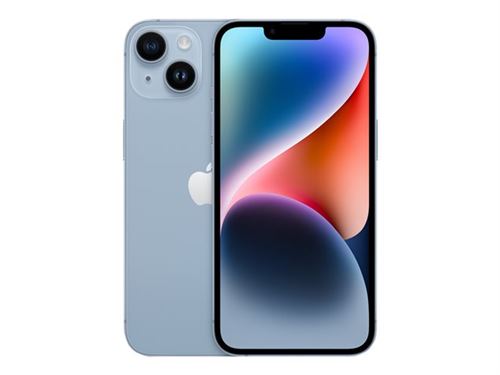 Apple iPhone 14 - 5G smartphone - double SIM / Mémoire interne 128 Go - écran OEL - 6.1"" - 2532 x 1170 pixels - 2x caméras arrière 12 MP, 12 MP - front camera 12 MP - démo - bleu État correct - Apple reconditionné disponible sur Fnac