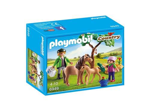 PLAYMOBIL - Playmobil - 6949 - Vétérinaire avec Enfants et Poneys État correct - Playmobil reconditionné disponible sur Fnac