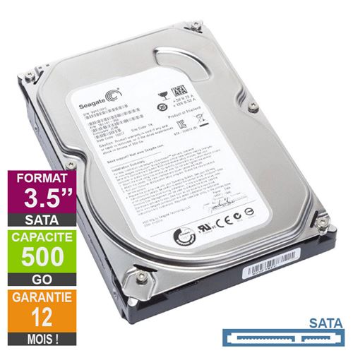 Acheter Disque Dur 500Go SATA 3.5 Seagate Barracuda ST3500413AS 20mm 7200rpm 16Mo État correct - 23,75 € Disque Dur 500Go SATA 3.5 Seagate Barracuda ST3500413AS 20mm 7200rpm 16Mo État correct - Seagate reconditionné disponible sur Fnac