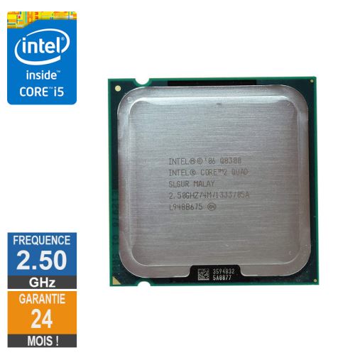 Processeur Intel Core 2 Quad Q8300 2.50GHz SLGUR LGA775 4Mo État correct - Intel reconditionné disponible sur Fnac