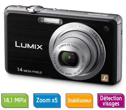 Acheter Panasonic Lumix DMC-FS11 EF-K Noir État correct - 199,00 € Panasonic Lumix DMC-FS11 EF-K Noir État correct - Panasonic reconditionné disponible sur Fnac