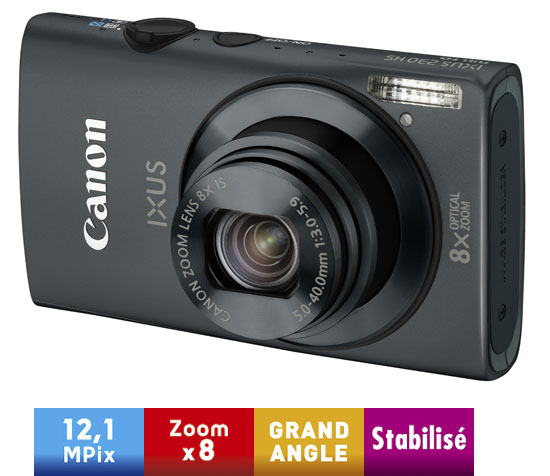 Acheter Canon Digital Ixus 230 HS Noir État correct - 299,00 € Canon Digital Ixus 230 HS Noir État correct - Canon reconditionné disponible sur Fnac