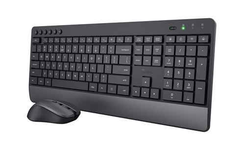 Acheter Ensemble clavier et souris sans fil Trust Trezo Confort écoresponsable Noir État correct - 20,99 € Ensemble clavier et souris sans fil Trust Trezo Confort écoresponsable Noir État correct - Trust reconditionné disponible sur Fnac