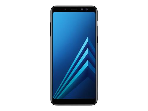 Samsung Galaxy A8 (2018) - 4G smartphone - RAM 4 Go / Mémoire interne 32 Go - microSD slot - écran OEL - 5.6"" - 2220 x 1080 pixels - rear camera 16 MP - 2x front cameras 16 MP, 8 MP - noir État correct - N/A reconditionné disponible sur Fnac