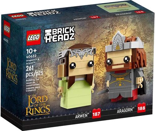 LEGO® BrickHeadz™ 40632 Aragorn et Arwen Seigneur des Anneaux État correct - N/A reconditionné disponible sur Fnac