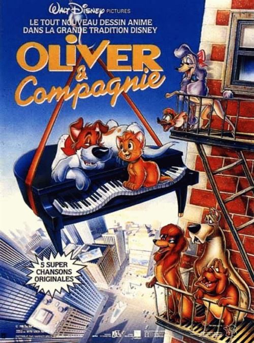 Affiche de Cinéma Originale - Oliver & Compagnie - 120x160cm État correct - N/A reconditionné disponible sur Fnac