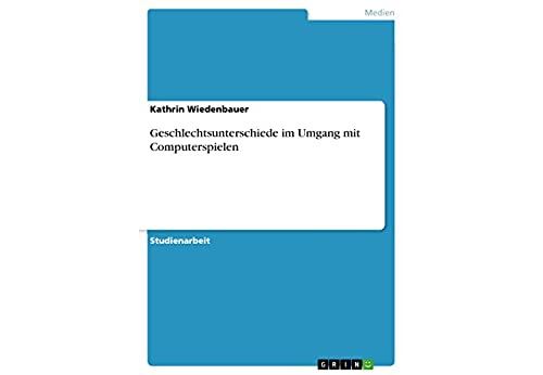 Geschlechtsunterschiede im Umgang mit Computerspielen (German Edition) Format Kindle État correct - N/A reconditionné disponible sur Fnac
