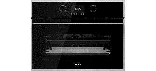 compact combi Four+ Vapeur, 44L,Nett Hydroclean,TFT4 Recettes pré programmées, Sonde thermique, Cuisson vapeur 30°/100°C, Cuisson basse température, Fcts Combinées vapeur + Résistance, Stérilisation et régénération, Réservoir eau 1L. 1 rail co État correct - Teka reconditionné disponible sur Fnac