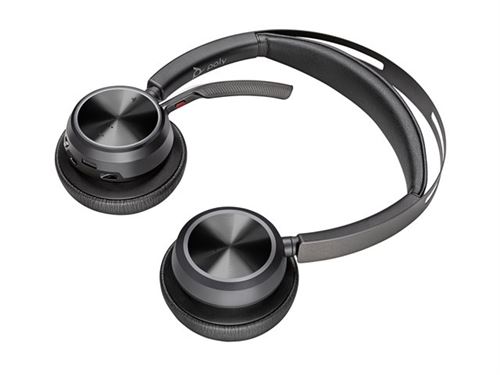 HP Poly Voyager Focus 2 - Micro-casque - sur-oreille - Bluetooth - sans fil - Suppresseur de bruit actif - USB-C via un adaptateur Bluetooth - noir - certifié Zoom État correct - N/A reconditionné disponible sur Fnac
