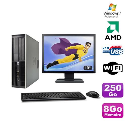 Acheter Pc hp compaq 6005 pro sff amd 3ghz 8go 250go graveur wifi win 7 pro 19' État correct - 209,00 € Pc hp compaq 6005 pro sff amd 3ghz 8go 250go graveur wifi win 7 pro 19' État correct - Hewlett-Packard reconditionné disponible sur Fnac