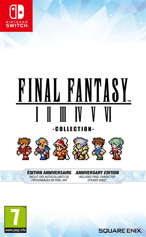 Final Fantasy I-VI Collection Édition Anniversaire Nintendo Switch État correct - Bandai Namco reconditionné disponible sur Fnac