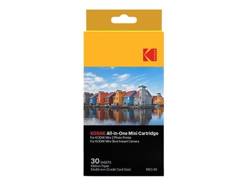Acheter Kodak All-In-One Cartridge MSC-30 - Couleur (cyan, magenta, jaune) - kit rubans d'impression / étiquettes - pour Kodak C210, MiniShot; Photo Printer Mini 2 État correct - 13,99 € Kodak All-In-One Cartridge MSC-30 - Couleur (cyan, magenta, jaune) - kit rubans d'impression / étiquettes - pour Kodak C210, MiniShot; Photo Printer Mini 2 État correct - Kodak reconditionné disponible sur Fnac