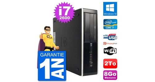 Pc hp 8200 elite sff intel i7-2600 ram 8go disque dur 2to windows 10 wifi État correct - N/A reconditionné disponible sur Fnac