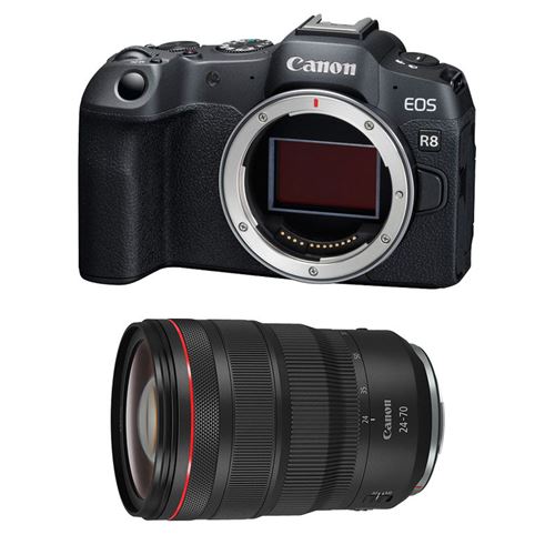 EOS R8 + RF 24-70mm f/2.8 L IS USM État correct - N/A reconditionné disponible sur Fnac