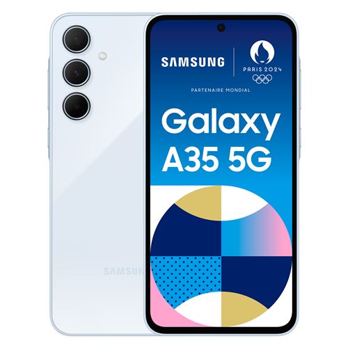 Acheter Smartphone Samsung Galaxy A35 6,6"" 5G Double SIM 256 Go Bleu État correct - 276,45 € Smartphone Samsung Galaxy A35 6,6"" 5G Double SIM 256 Go Bleu État correct - Samsung reconditionné disponible sur Fnac