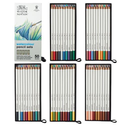 Coffret de 50 crayons aquarellables Winsor & Newton Studio Collection État correct - Winsor & Newton reconditionné disponible sur Fnac