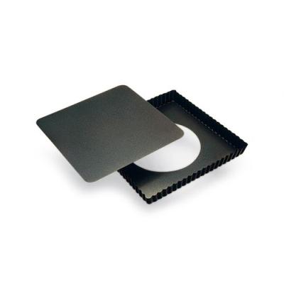 Moule acier, tarte carré, anti adhésif, noir, 23 cm État correct - N/A reconditionné disponible sur Fnac