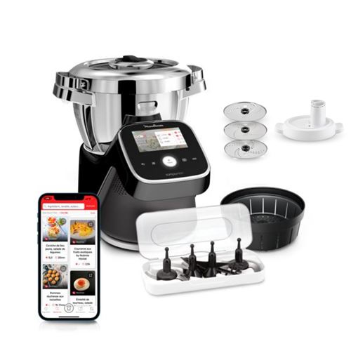 Robot cuiseur Moulinex I-Companion Touch Pro XL HF93D810 1550 W Noir État correct - Moulinex reconditionné disponible sur Fnac