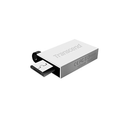 Transcend 16 Go Clé USB / Micro USB OTG JetFlash 380 Argent TS16GJF380S État correct - Transcend reconditionné disponible sur Fnac