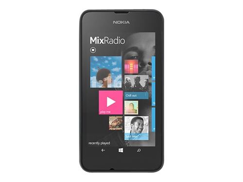 Nokia Lumia 530 Dual SIM - 3G smartphone - double SIM - RAM 512 Mo / Mémoire interne 4 Go - microSD slot - Écran LCD - 4"" - 480 x 854 pixels - rear camera 5 MP - gris foncé État correct - Nokia reconditionné disponible sur Fnac