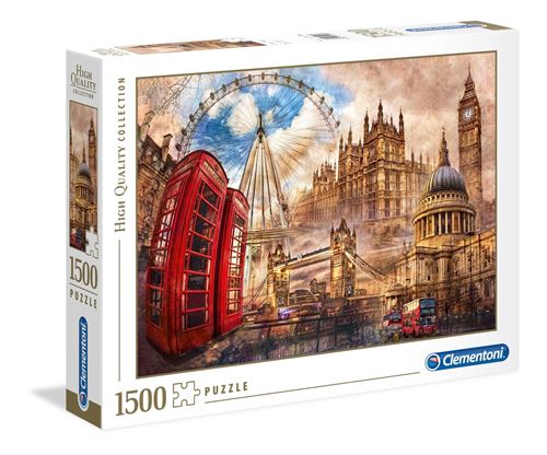 Acheter Clementoni puzzle Londen Vintage 1500 pièces État correct - 31,88 € Clementoni puzzle Londen Vintage 1500 pièces État correct - Clementoni reconditionné disponible sur Fnac