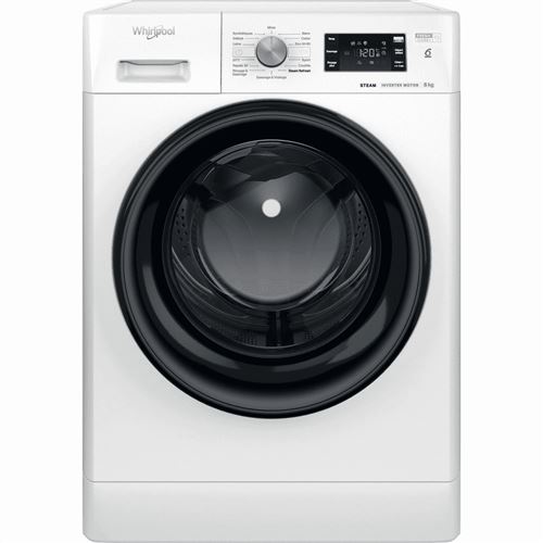 Whirlpool FFB 8458 BV FR - Machine à laver - largeur : 60 cm - profondeur : 63 cm - hauteur : 85 cm - chargement frontal - 54 litres - 8 kg - 1400 tours/min - blanc État correct - Whirlpool reconditionné disponible sur Fnac