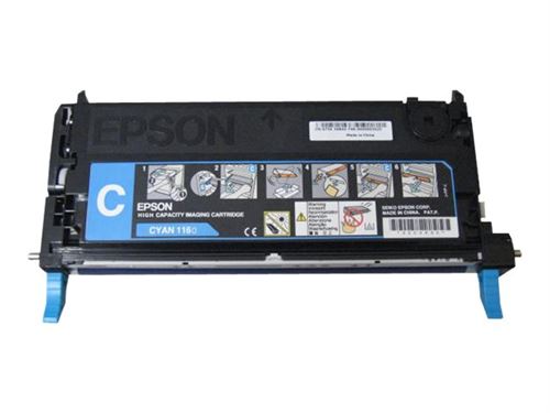 Epson 1160 - Haute capacité - cyan - original - cartouche de toner - pour AcuLaser C2800DN, C2800DTN, C2800N État correct - Epson reconditionné disponible sur Fnac