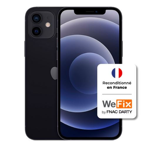 Apple iphone 12 Mini - Grade B - 128GB - Noir Reconditionné en France par WeFix État correct - N/A reconditionné disponible sur Fnac
