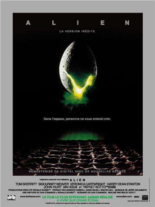 Alien (Version inédite) - Ridley Scott - 116x158cm - Affiche de cinéma originale pliée État correct - N/A reconditionné disponible sur Fnac