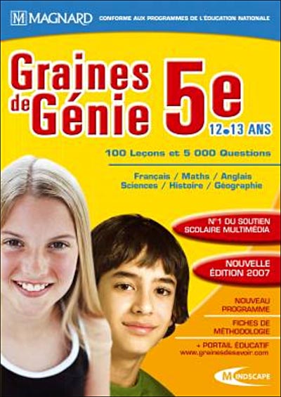 Graines de Génie 5ème - Version 2006/2007 État correct - Mindscape France reconditionné disponible sur Fnac