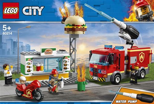 LEGO® City 60214 L'intervention des pompiers au restaurant de hamburgers État correct - Lego reconditionné disponible sur Fnac