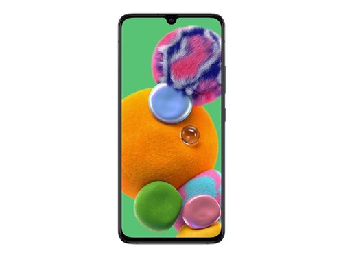 Samsung Galaxy A90 5G - 5G smartphone - RAM 6 Go / Mémoire interne 128 Go - microSD slot - écran OEL - 6.7"" - 2400 x 1080 pixels - 3 x caméras arrière 48 MP, 5 MP, 8 MP - front camera 32 MP - noir État correct - N/A reconditionné disponible sur Fnac