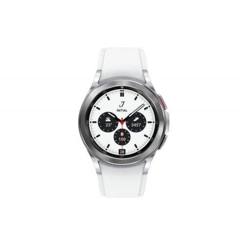 Samsung Galaxy Watch4 Classic - 42 mm - argent - montre intelligente avec bande de sport ridge - fluoroélastomère - affichage 1.2"" - 16 Go - NFC, Wi-Fi, Bluetooth - 46.5 g État correct - N/A reconditionné disponible sur Fnac