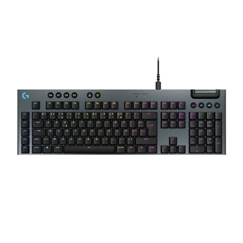 Clavier gaming mécanique filaire ultra-plat Azerty Logitech G915 X Tactile Noir État correct - Logitech reconditionné disponible sur Fnac
