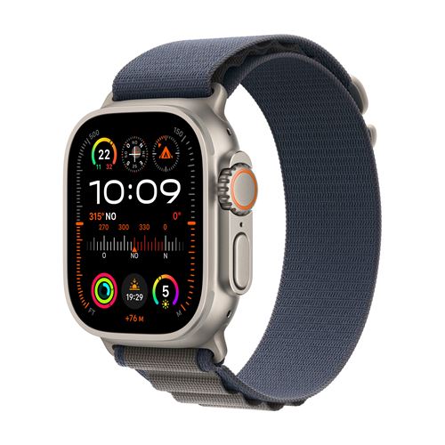 Apple Watch Ultra 2 GPS + Cellular Boîtier en Titane de 49 mm avec Boucle Alpine Bleu Moyen État correct - Apple reconditionné disponible sur Fnac