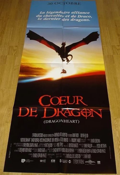 Acheter Affiche de Cinéma Originale - Coeur de dragon - 1996 - 60x160cm État correct - 11,99 € Affiche de Cinéma Originale - Coeur de dragon - 1996 - 60x160cm État correct - N/A reconditionné disponible sur Fnac