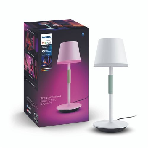 Lampe connectée Philips Hue Go portable Blanc État correct - Philips Hue reconditionné disponible sur Fnac