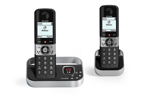 Téléphone fixe sans fil Alcatel F890 Voice Duo Noir État correct - Alcatel reconditionné disponible sur Fnac