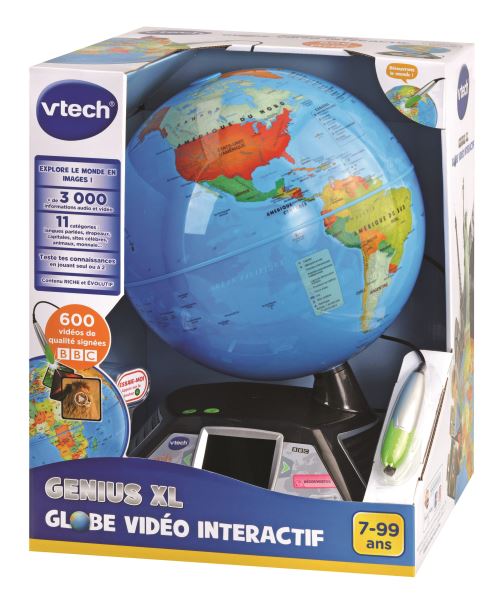 Acheter Jeu scientifique Vtech Genius XL Globe vidéo intéractif État correct - 124,32 € Jeu scientifique Vtech Genius XL Globe vidéo intéractif État correct - VTech reconditionné disponible sur Fnac