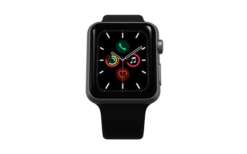 Apple Watch Series 5 GPS, 40mm boîtier aluminium noir avec Bracelet Sport Noir Reconditionné par Renewd État correct - N/A reconditionné disponible sur Fnac