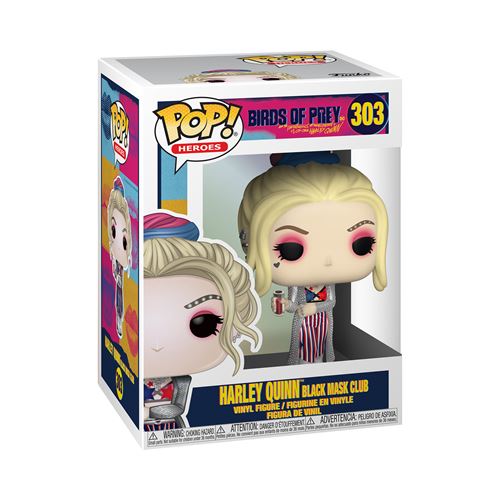 Figurine Funko Pop Heroes Birds of Prey Harley Quinn Black Mask Club État correct - Funko reconditionné disponible sur Fnac