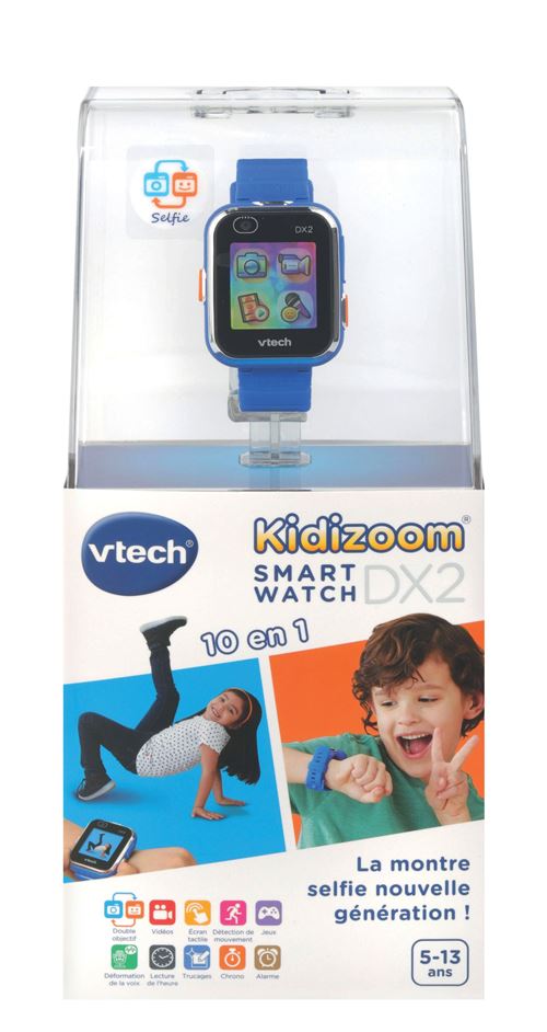 Montre Vtech Smartwatch Connect Kidizoom DX2 Bleu État correct - VTech reconditionné disponible sur Fnac