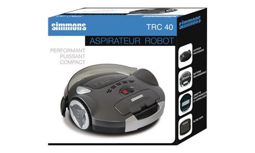 SIMMONS TRC40 - Aspirateur - robot - sans sac - gris État correct - Simmons reconditionné disponible sur Fnac