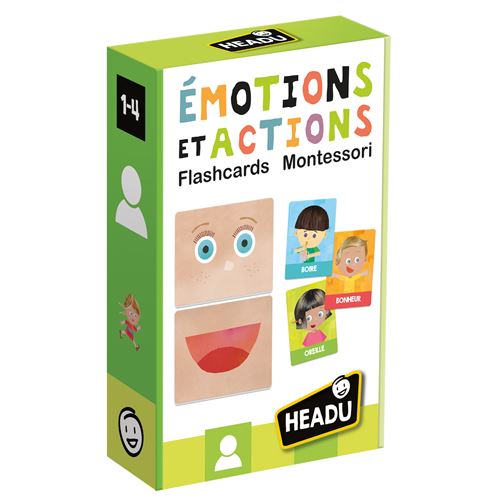 Jeu découverte Headu Flashcards émotions et actions Montessori État correct - N/A reconditionné disponible sur Fnac