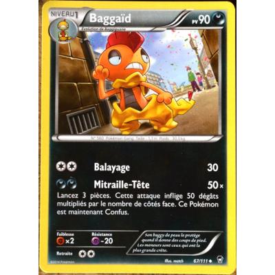 carte Pokémon 67/111 Baggaïd 90 PV XY03 XY Poings Furieux NEUF FR État correct - Pokémon reconditionné disponible sur Fnac